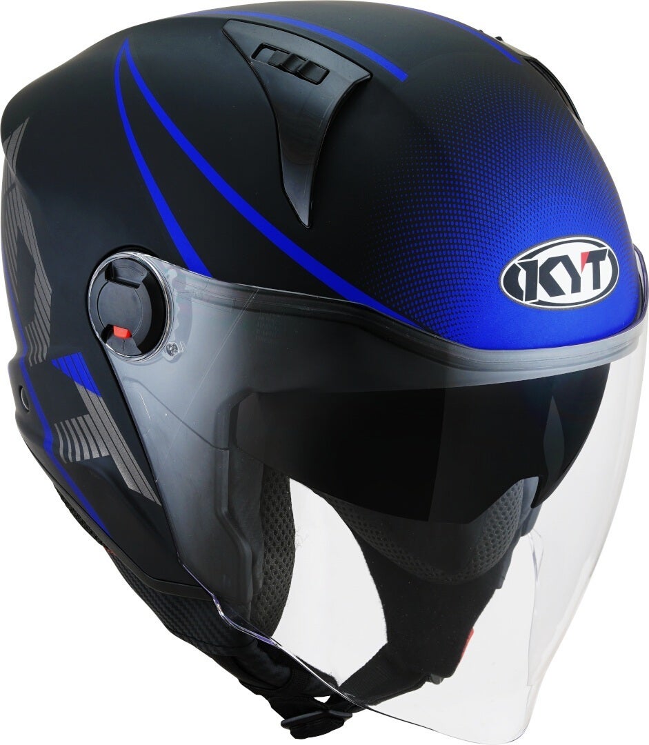 KYT D-City Colorful Jet Helmet blue matt XL (61) Figure 6