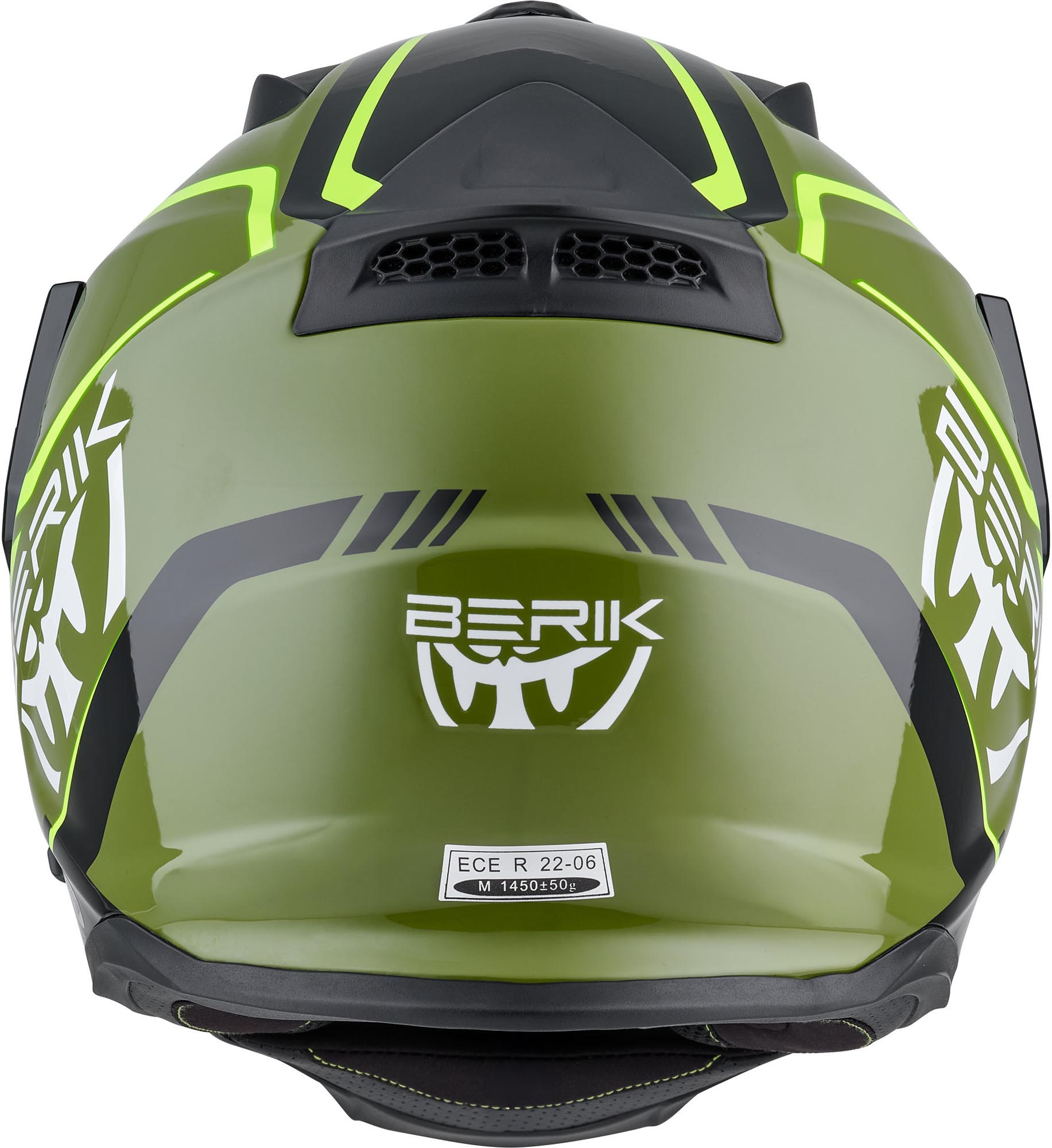 Berik MX313 Volstom Adventure Pro Enduro Hjelm grøn/gul/sort L Figur 4
