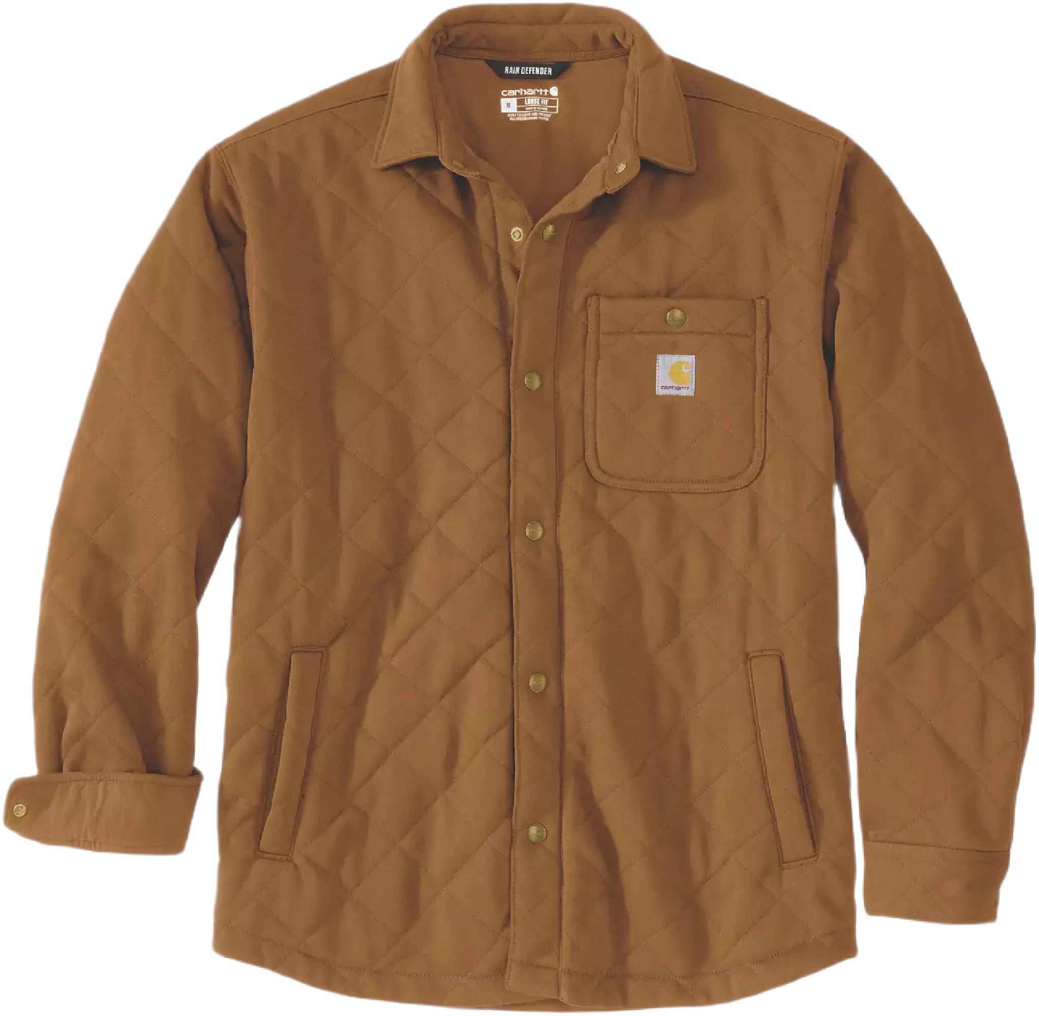 Carhartt Quilted Snap Front Shirt Textile Jacket-image-766346065
