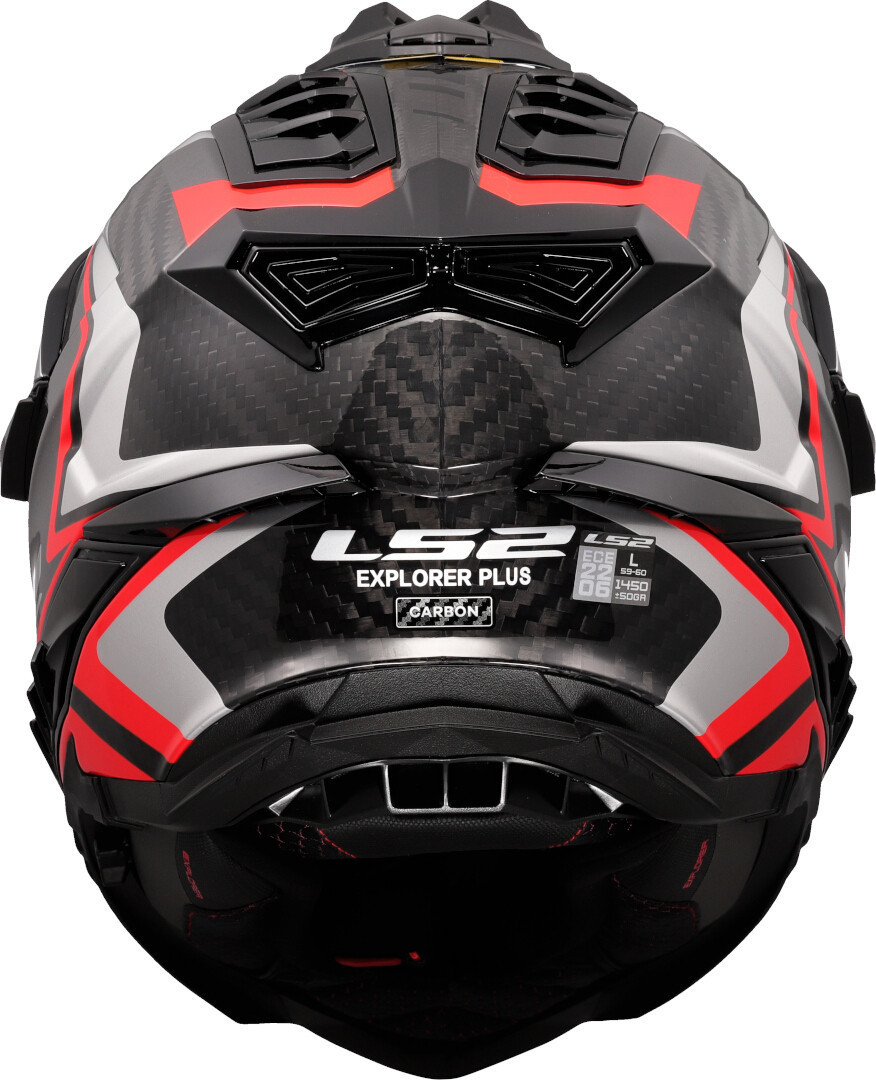 LS2 MX701 Explorer Carbon Frontier II Casco da motocross carbonio/rosso S (55/56) Figura 4