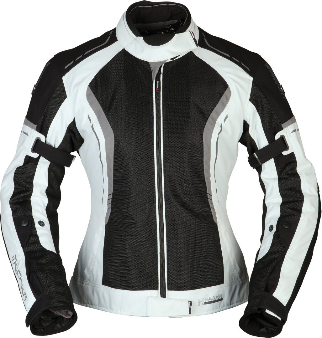 Modeka Khao Air Damen Motorrad Textiljacke schwarz/hellgrau 38 Abbildung 3