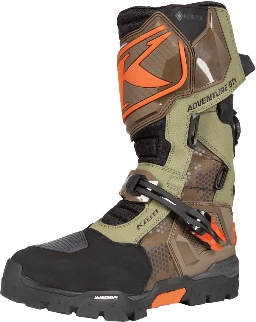 Klim Adventure GTX Motocross Boots brown/olive 13 Figure 1