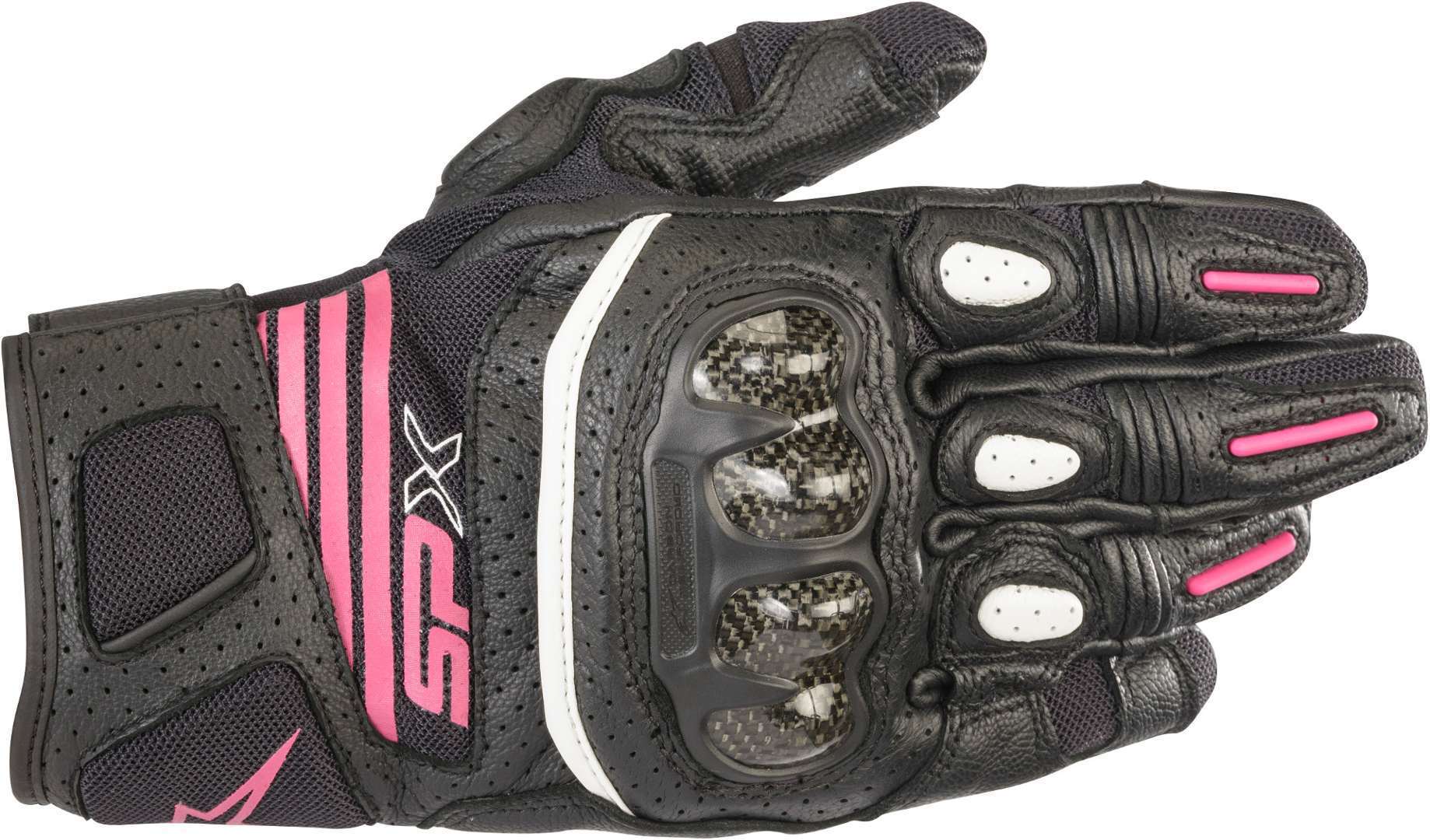 Alpinestars Stella SP X Air Carbon V2 Damer motorcykel handsker sort/pink S Figur 1