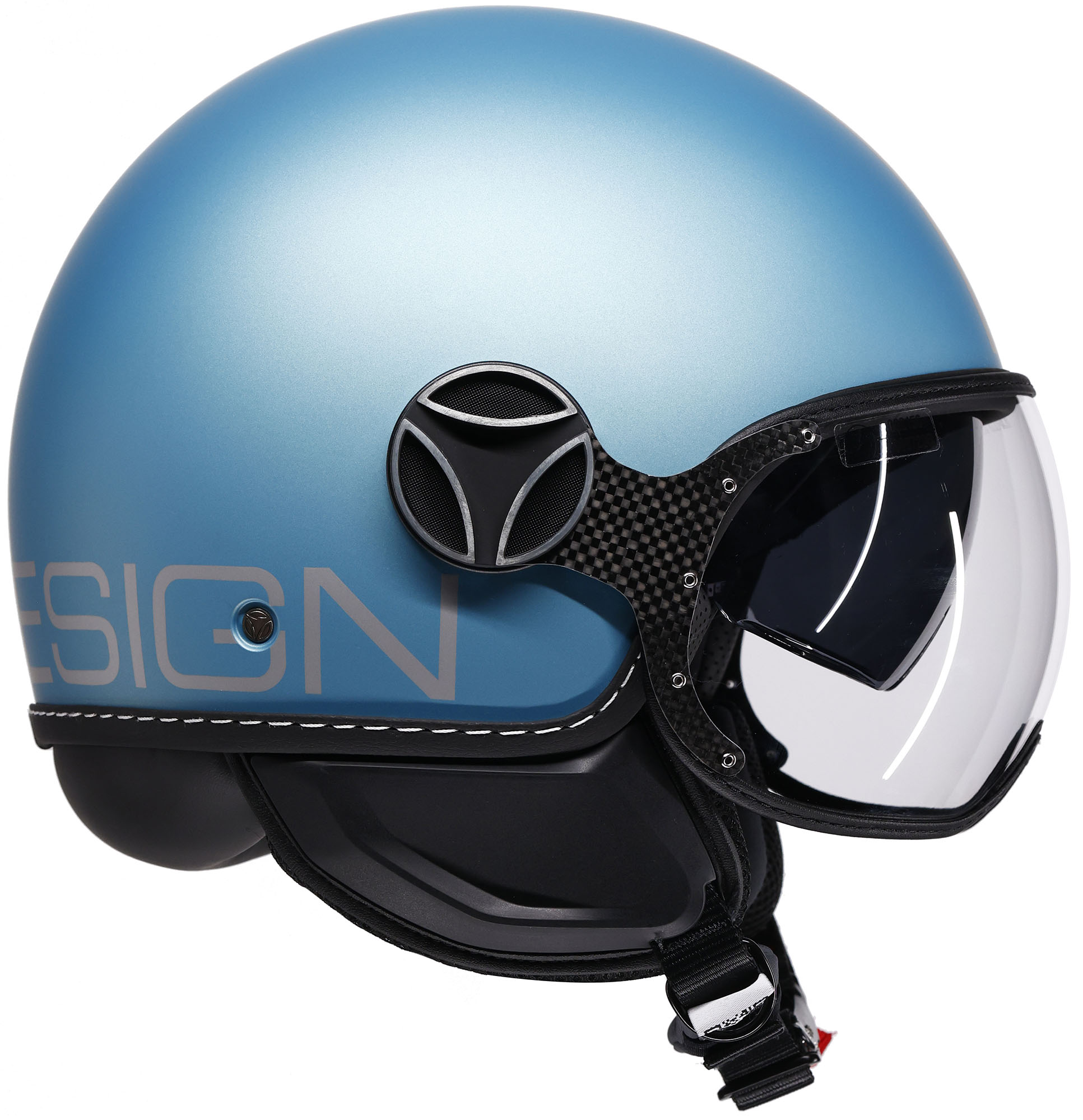MOMO FGTR Evo Mono 2.0 Casque à réaction Bleu clair mat M (57/58) Figure 3