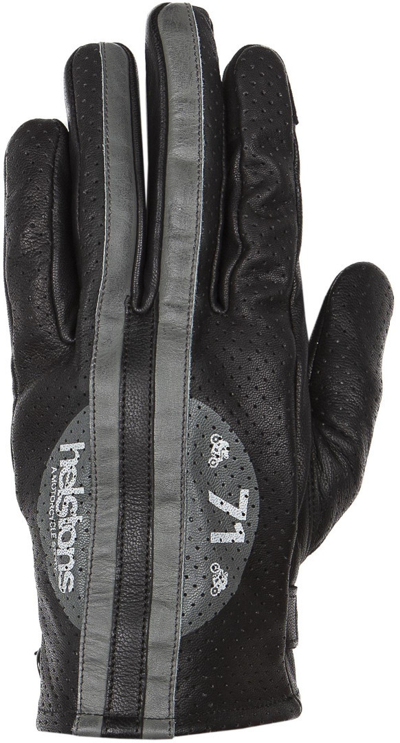 Helstons Record Air Sommer motorcykelhandsker sort/grå 9 Figur 1