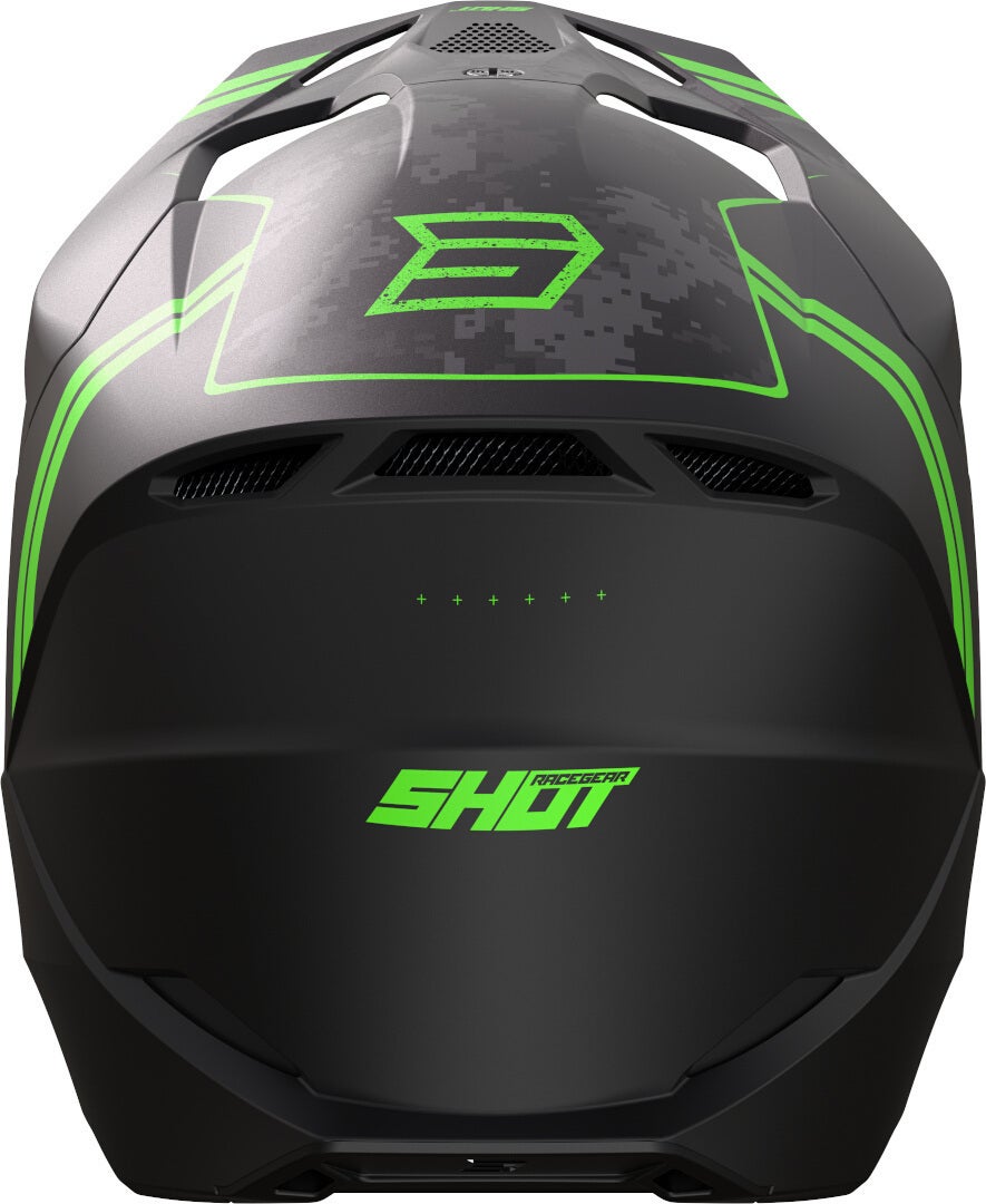 Shot Furious Army Casco Motocross nero/verde S (55/56) Figura 2