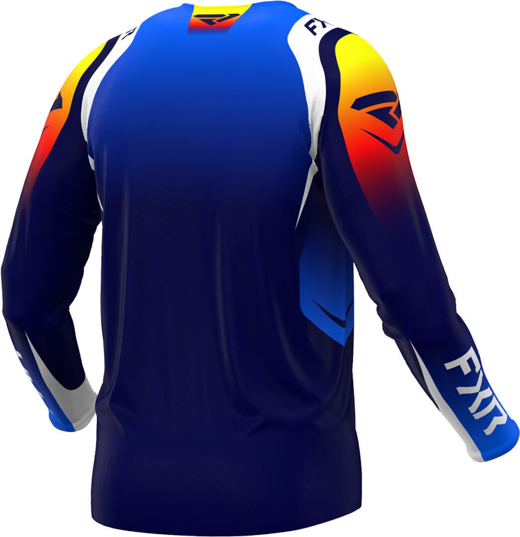 FXR Clutch Pro 2025 Motocross Jersey orange/hellblau/dunkelblau M Abbildung 4