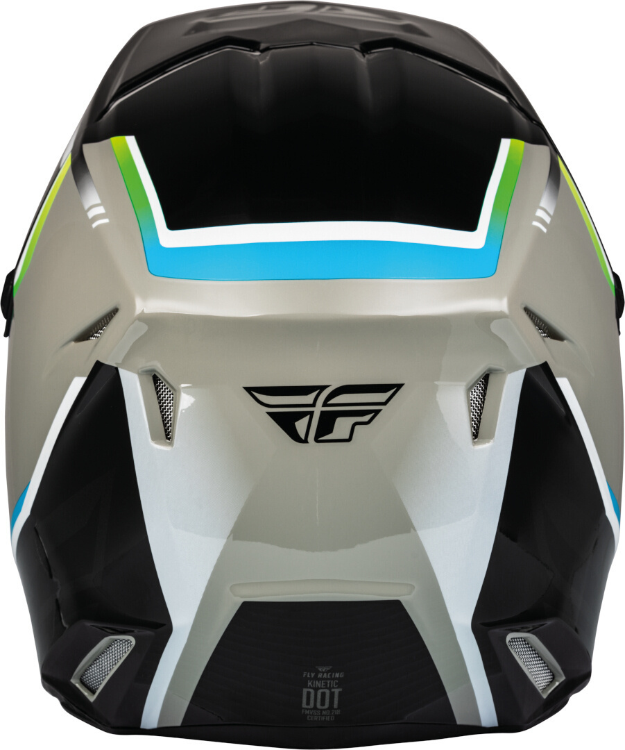 Fly Racing Kinetic Vision Youth Cască de motocross Negru/gri S Figura 3