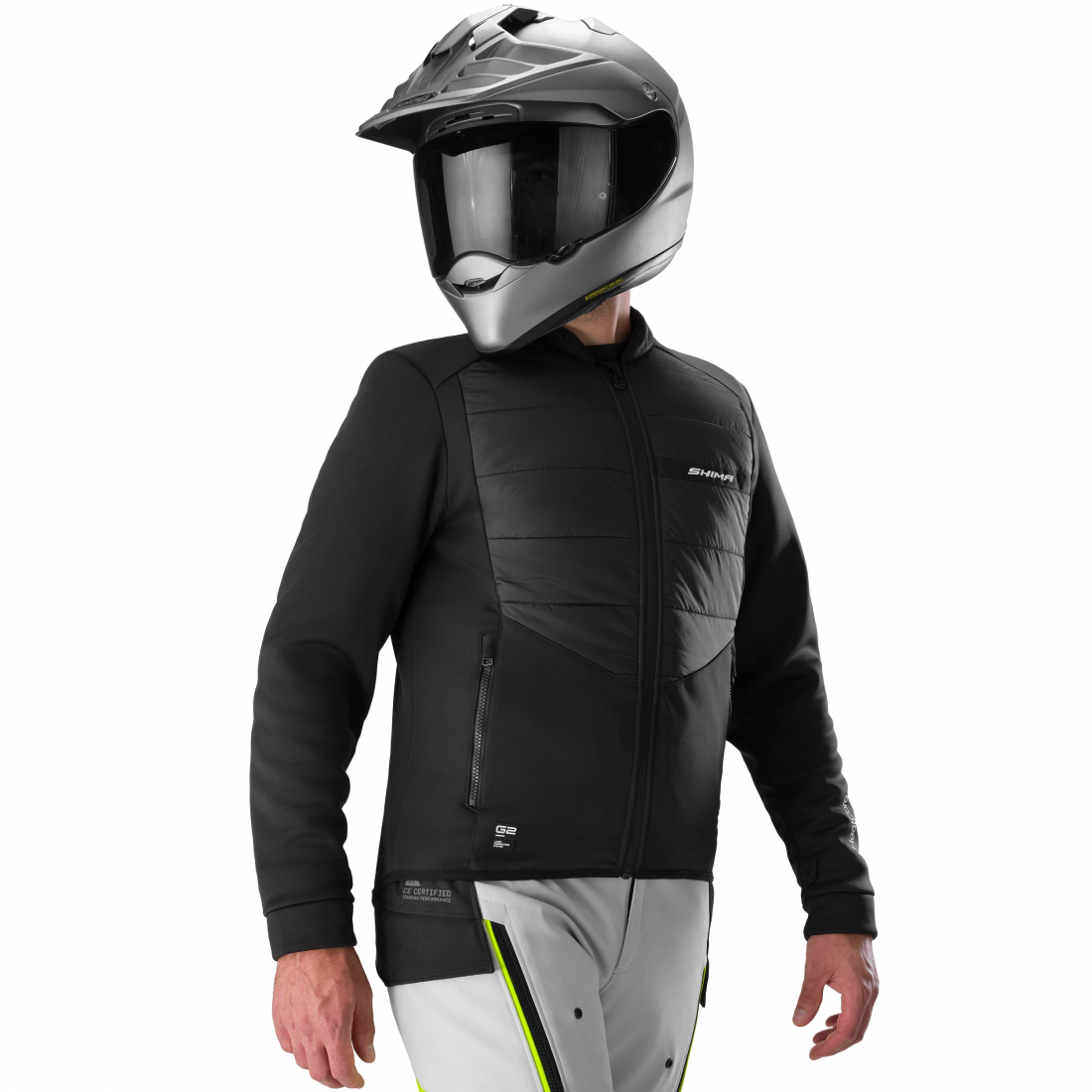 SHIMA Dune 2.0 Motorcycle Textile Jacket black/white/yellow XL Figure 13