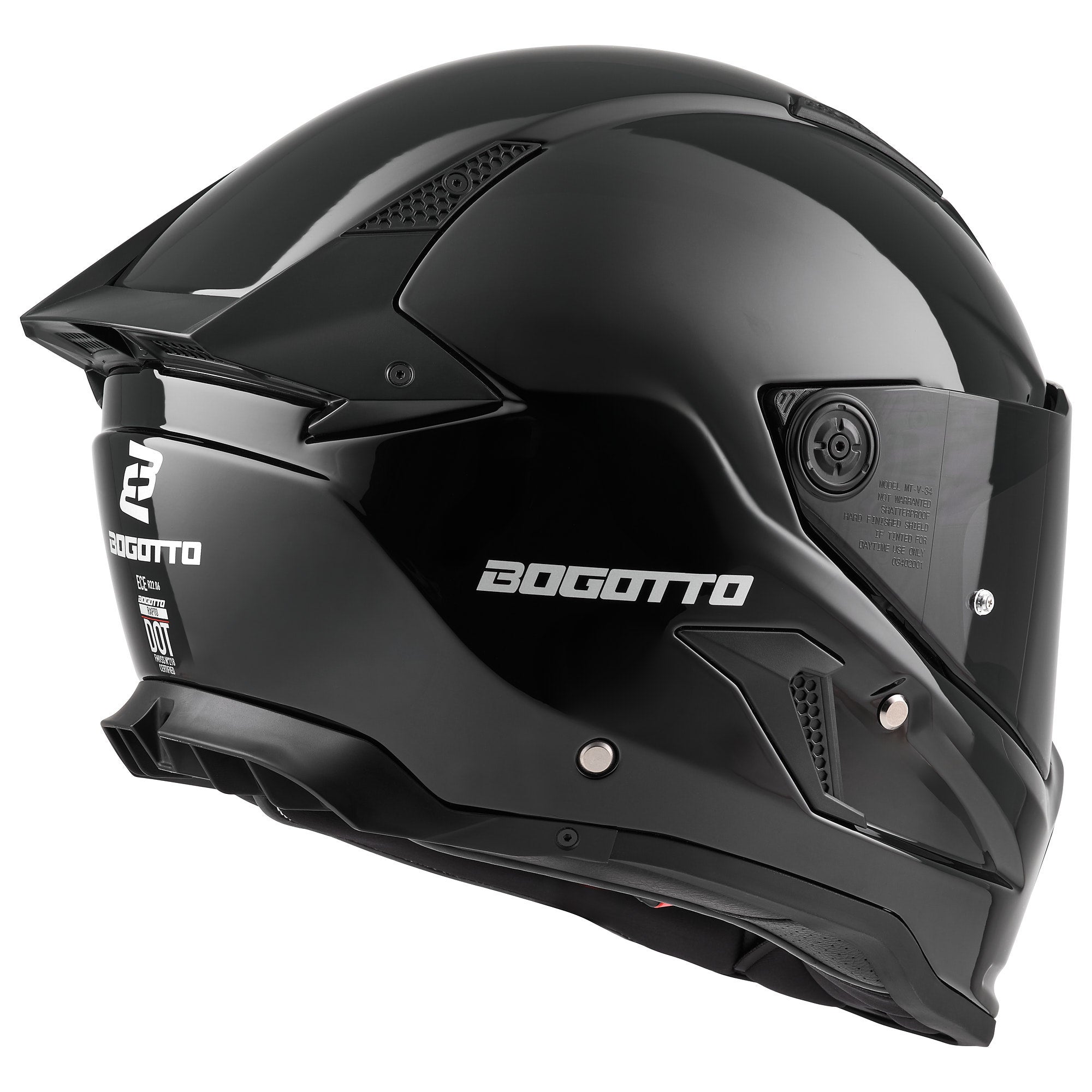 Bogotto Rapto Hjälm svart XS (53/54) Figur 4