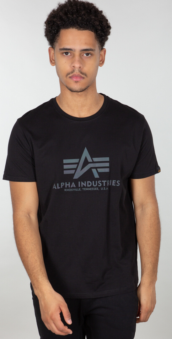 Alpha Industries Basic Rainbow Ref. Camiseta preto M Figura 1