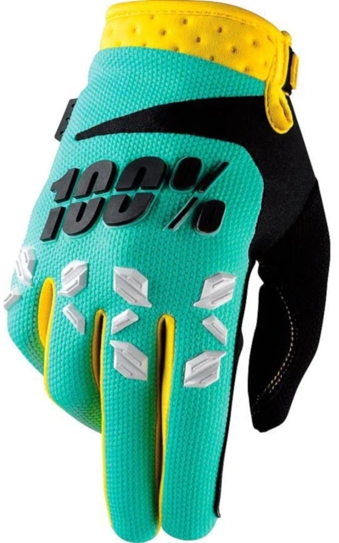 100% Airmatic Gants de Motocross vert/turquoise XL Figure 1