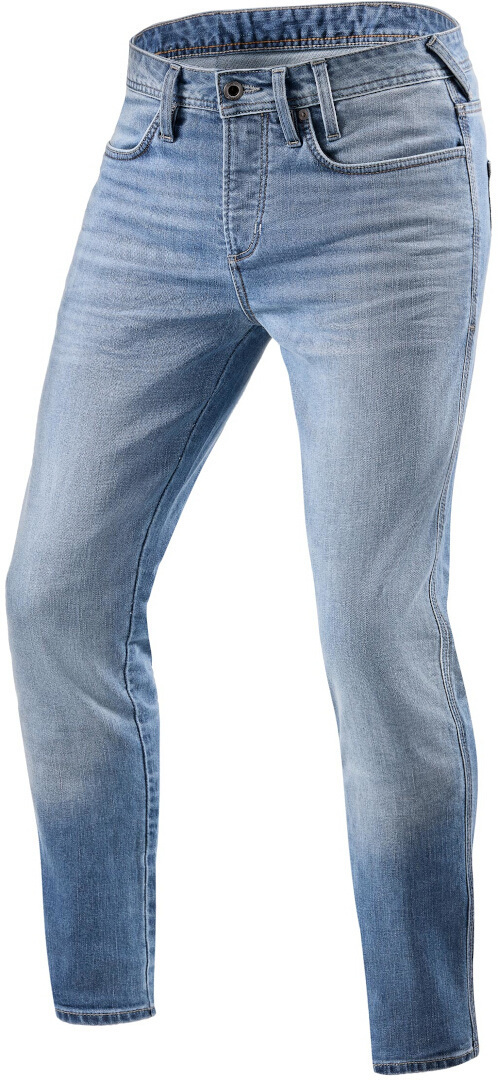 Revit Piston 2 SK Motorcycle Jeans light blue Short 33 Figure 1