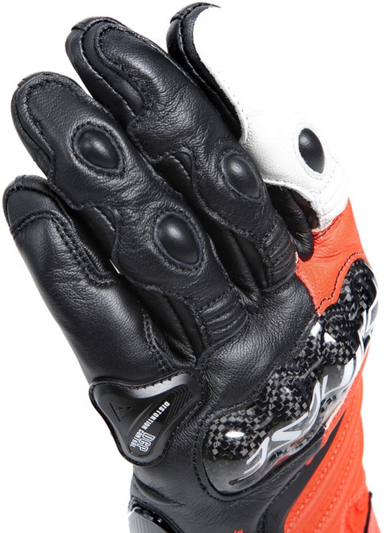 Dainese Carbon 4 Long Motorcykelhandsker sort/rød/hvid L Figur 10