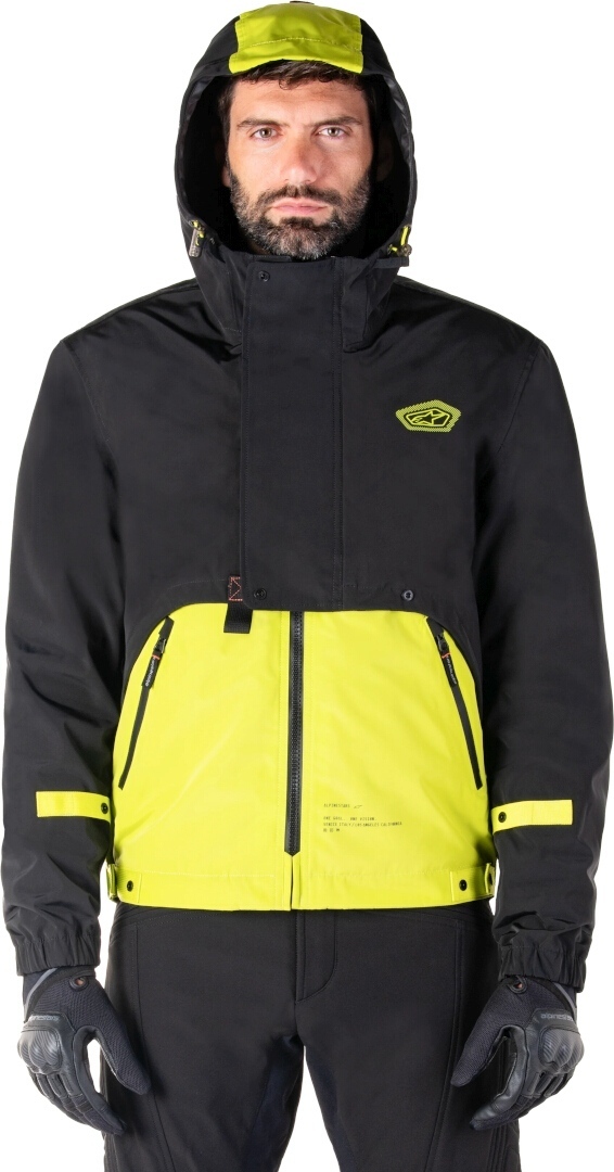 Alpinestars Mootant WP waterproof Motorcycle Textile Jacket black/yellow 4XL Figure 2