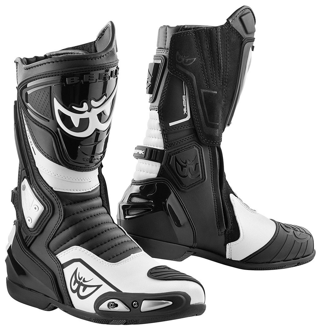 Berik Donington Motorcycle Boots black/white 43 Figure 1