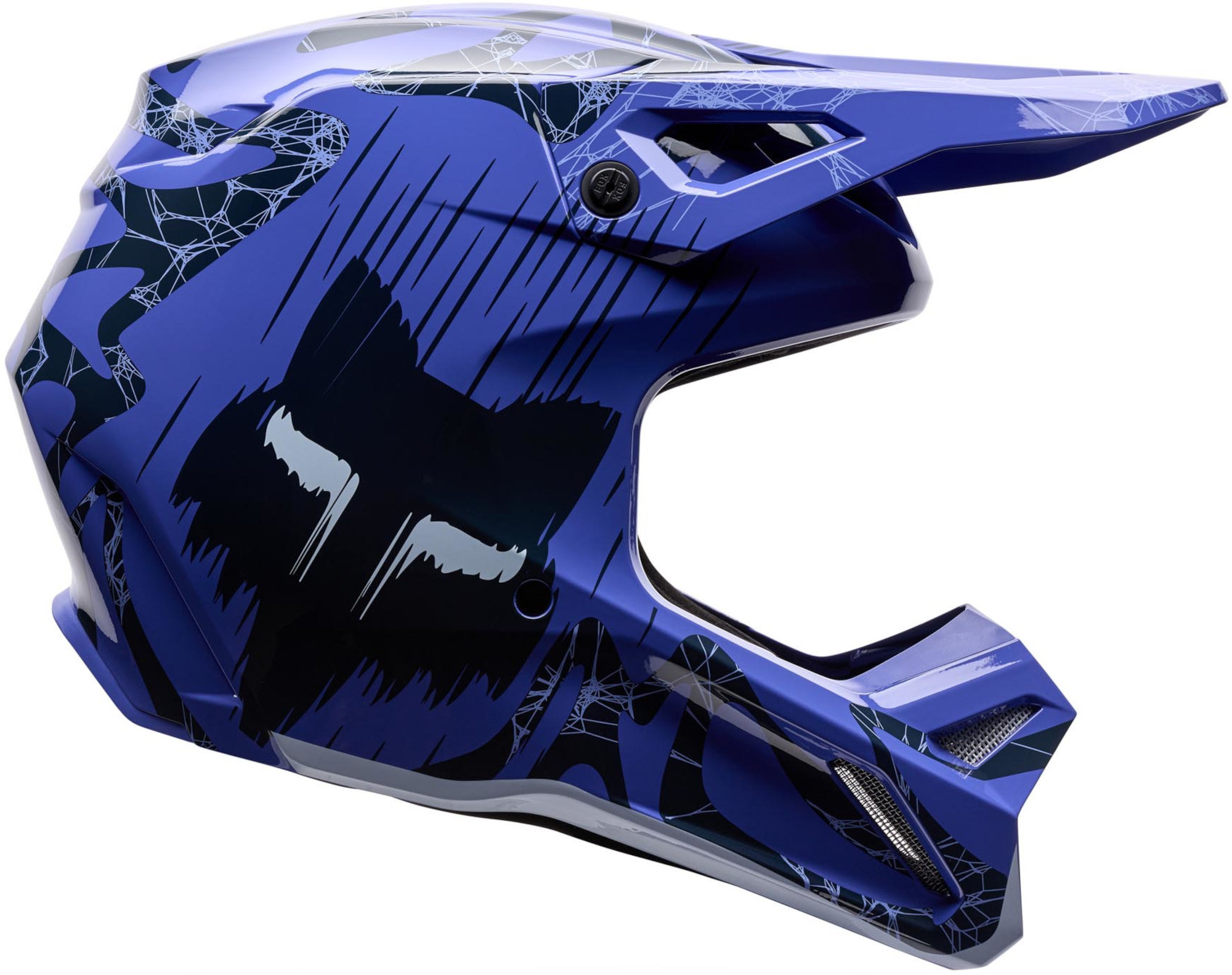 FOX V1 Diffuse Special Edition Motocrosshjelm lilla/sort 2XL Figur 2