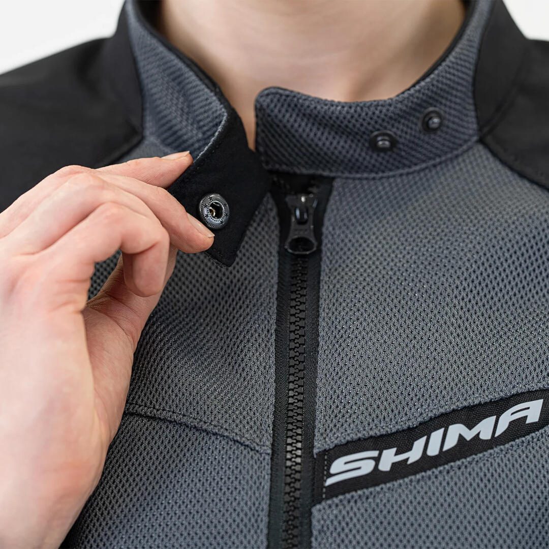 SHIMA Rush 2.0 Vented imperméable à l’eau dames moto textile veste Noir/Gris/Rose M Figure 6