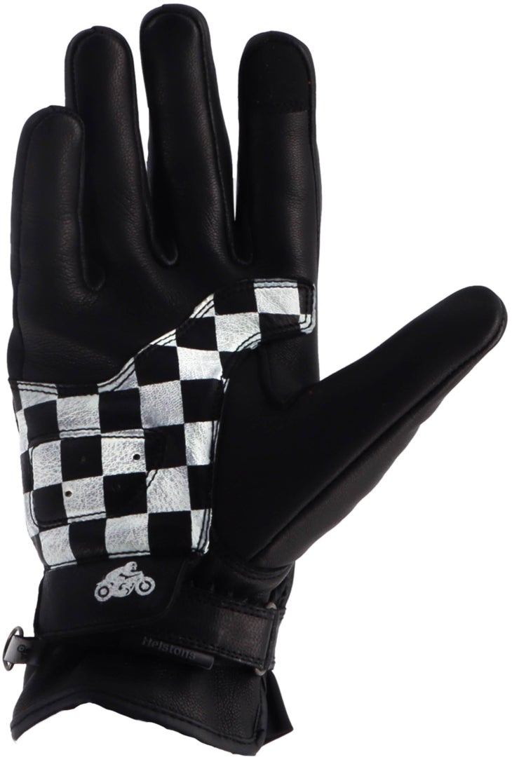 Helstons Line Motorrad Handschuhe schwarz/weiß/rot/blau 9 Abbildung 2