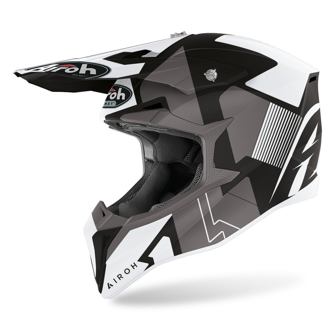 Airoh Wraap Raze Kask motocrossowy matowy/biały M (57/58) Rysunek 1