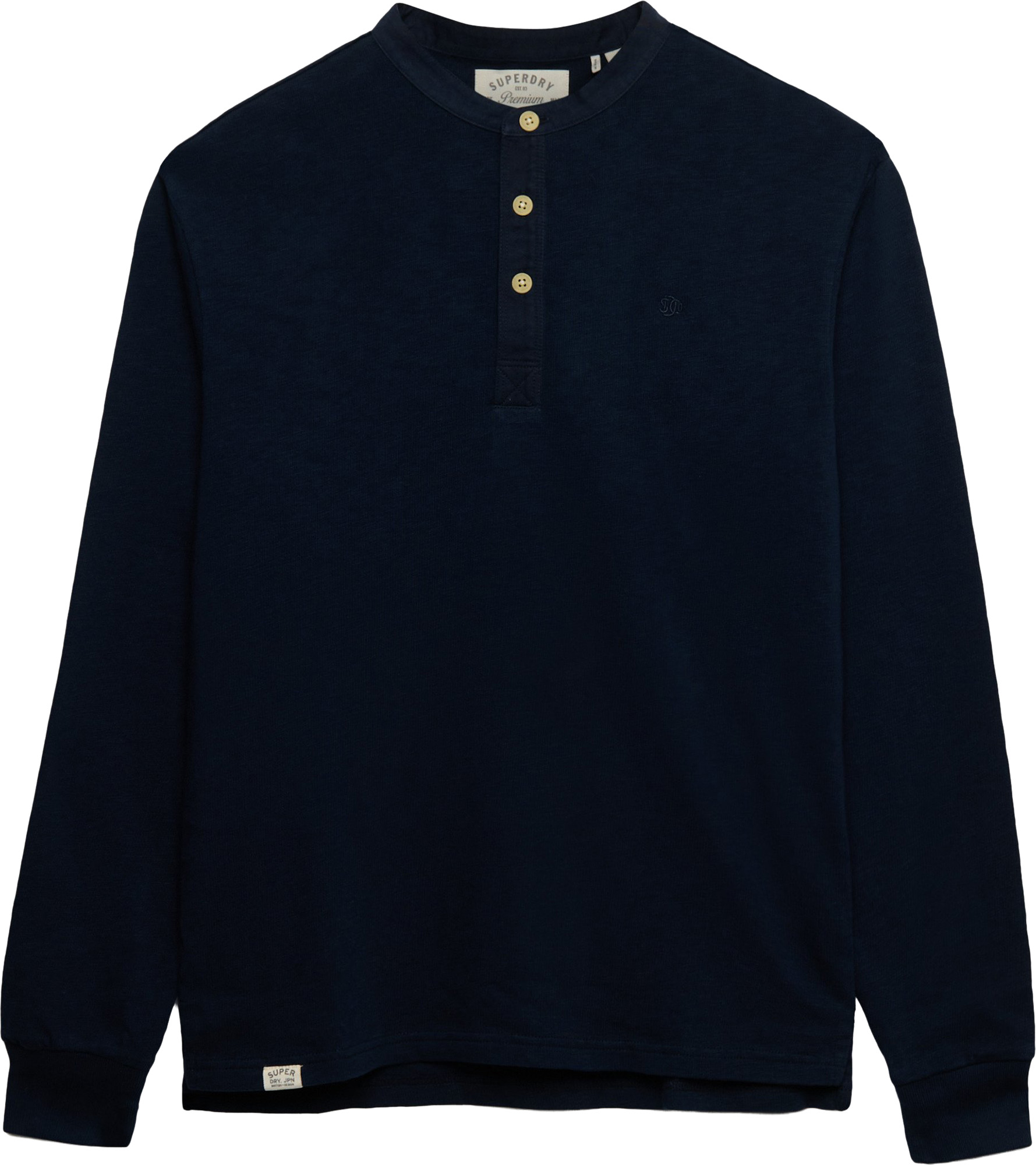Superdry & Co Grandad Manches longues Bleu marine foncé M Figure 1
