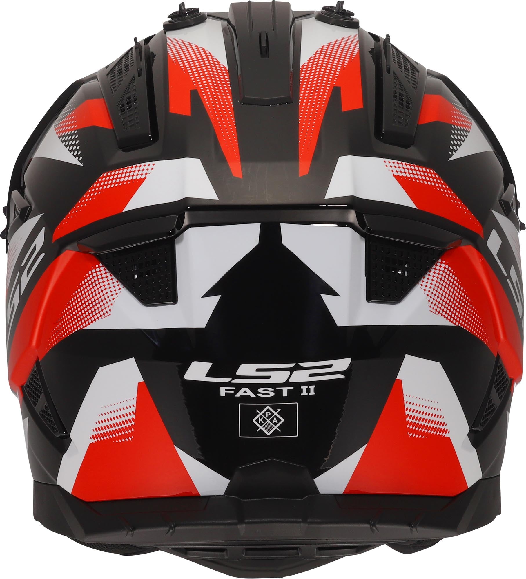 LS2 MX708 Fast II Fort Motocross Helm schwarz/rot M (57/58) Abbildung 3