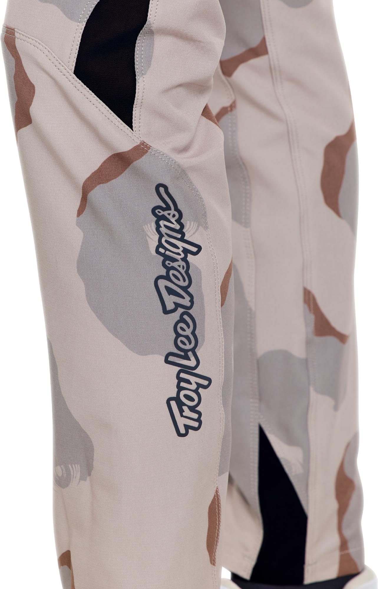 Side view of Troy Lee Designs Skyline Pro Flow Camo Bicycle Pants