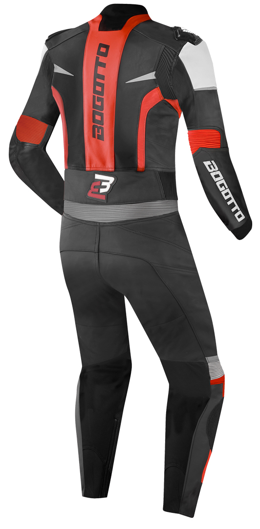 Bogotto Misano Two Piece Motorcycle Leather Suit black/red 56 Figure 2