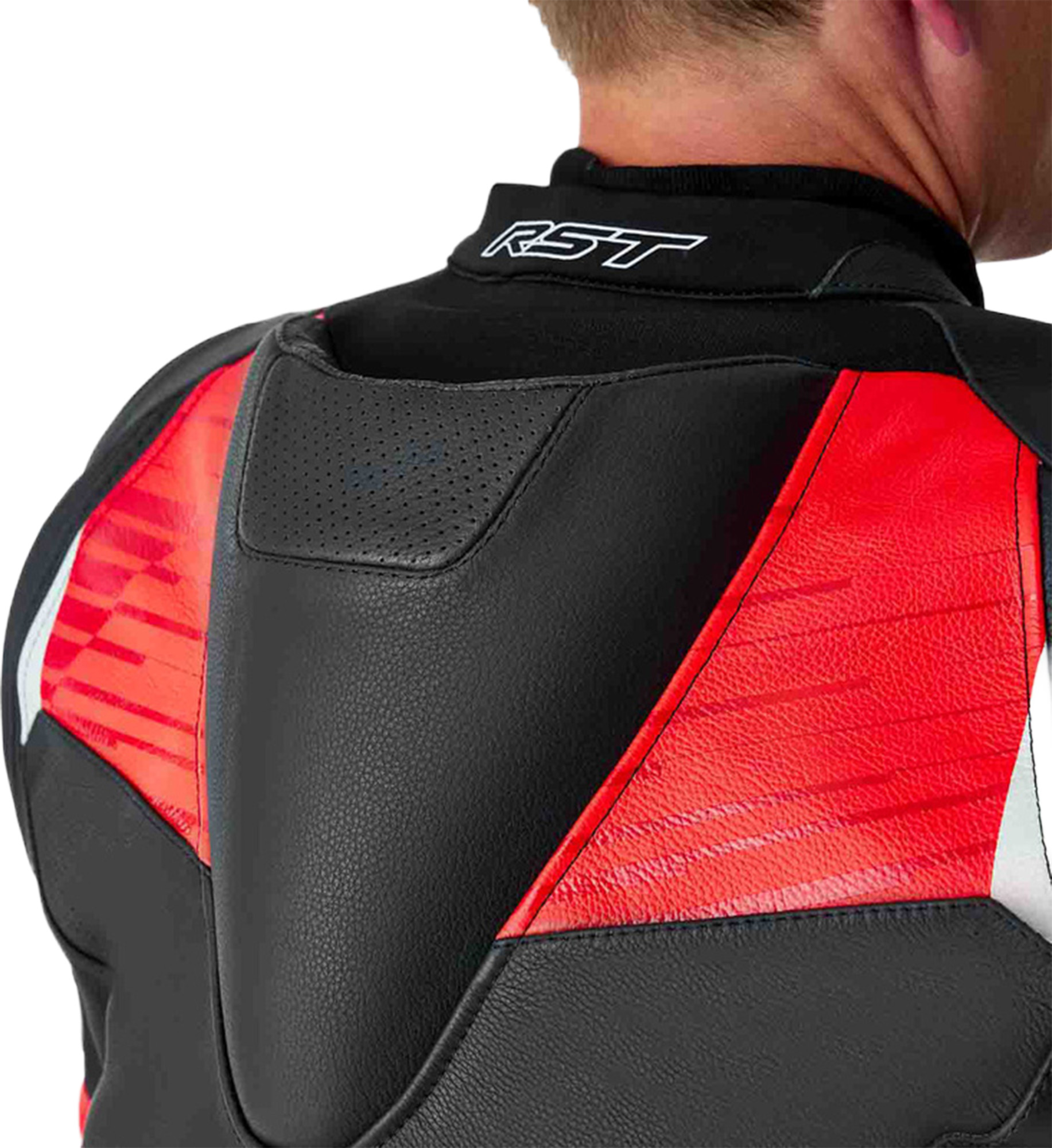 RST Tractech Evo D3O Veste en cuir moto noir/rouge 56 Figure 9