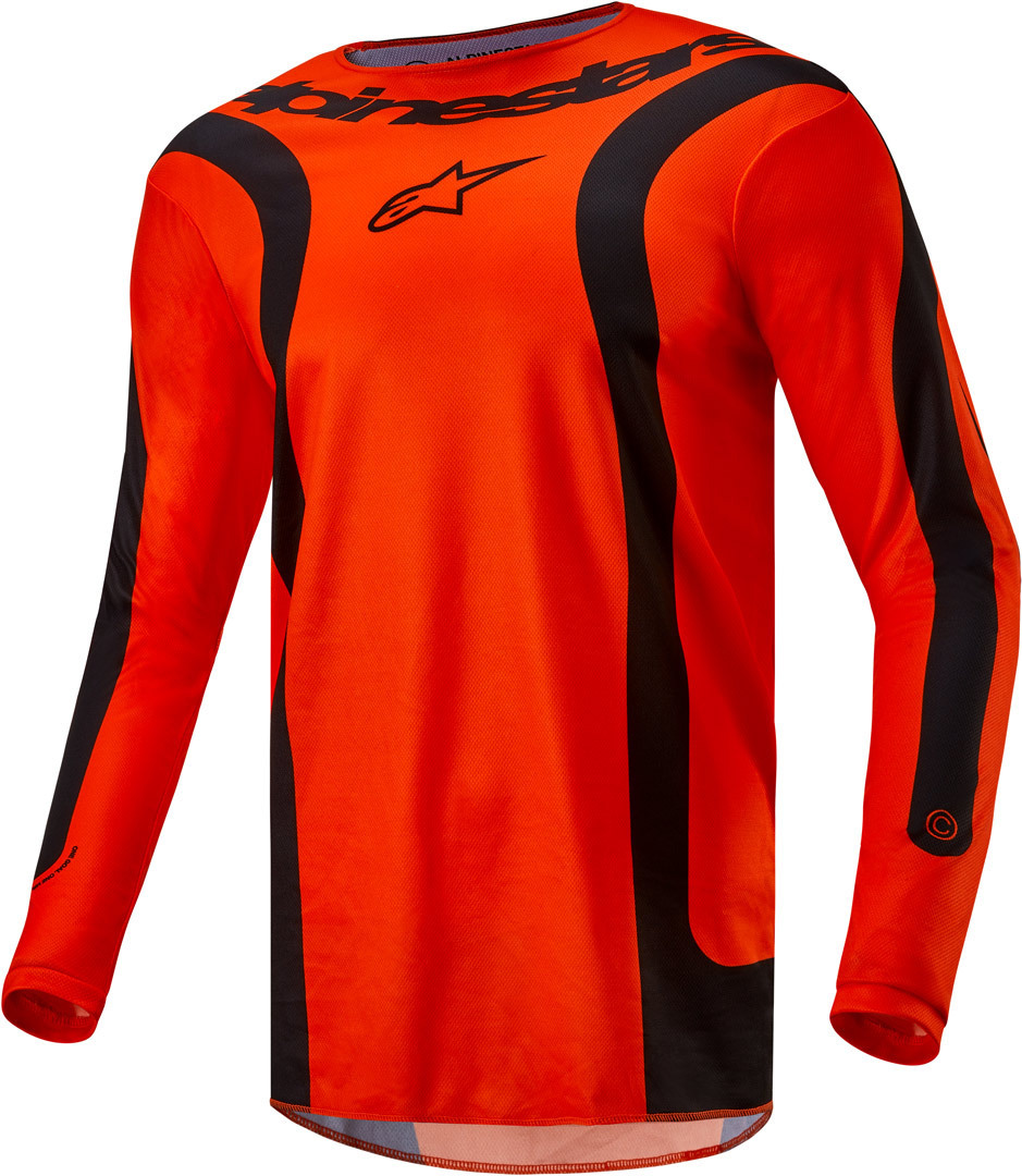 Alpinestars Fluid Lurv Tricou de motocross Portocaliu/Negru S Figura 1