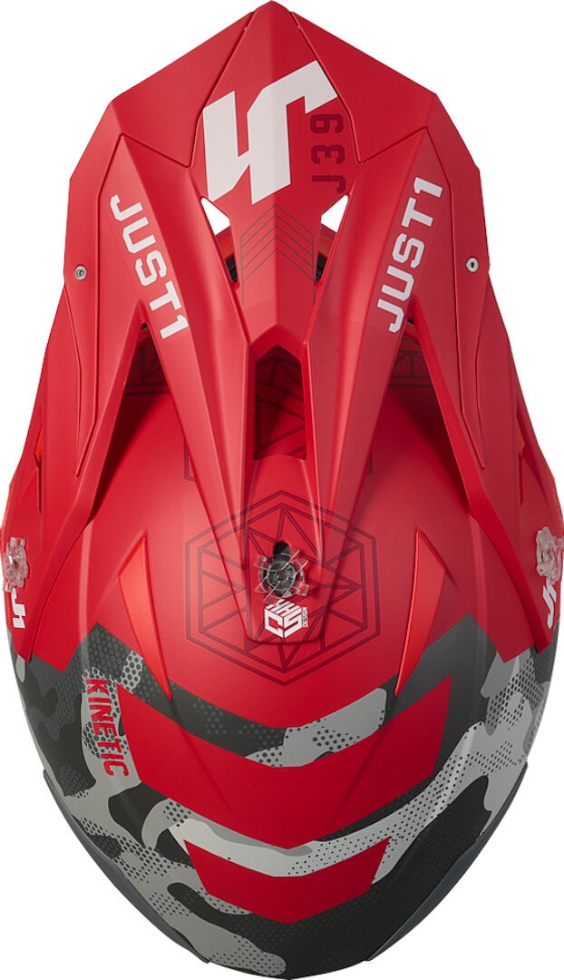 Just1 J39 Kinetic Casco motocross rosso/nero L (59/60) Figura 2