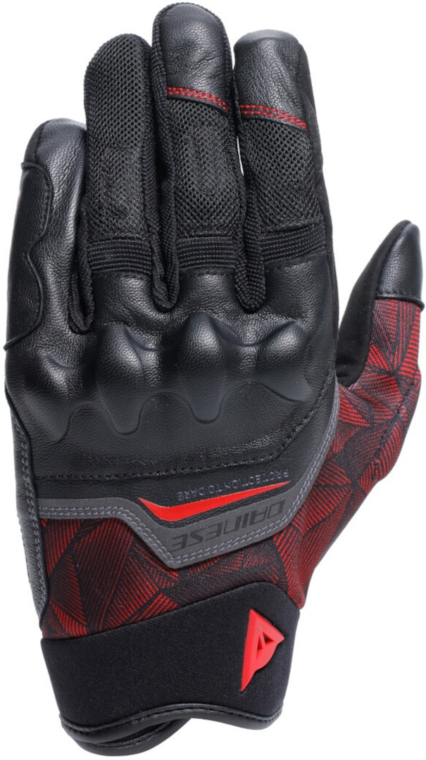 Dainese Ermex Motorcykel handsker sort/rød L Figur 1