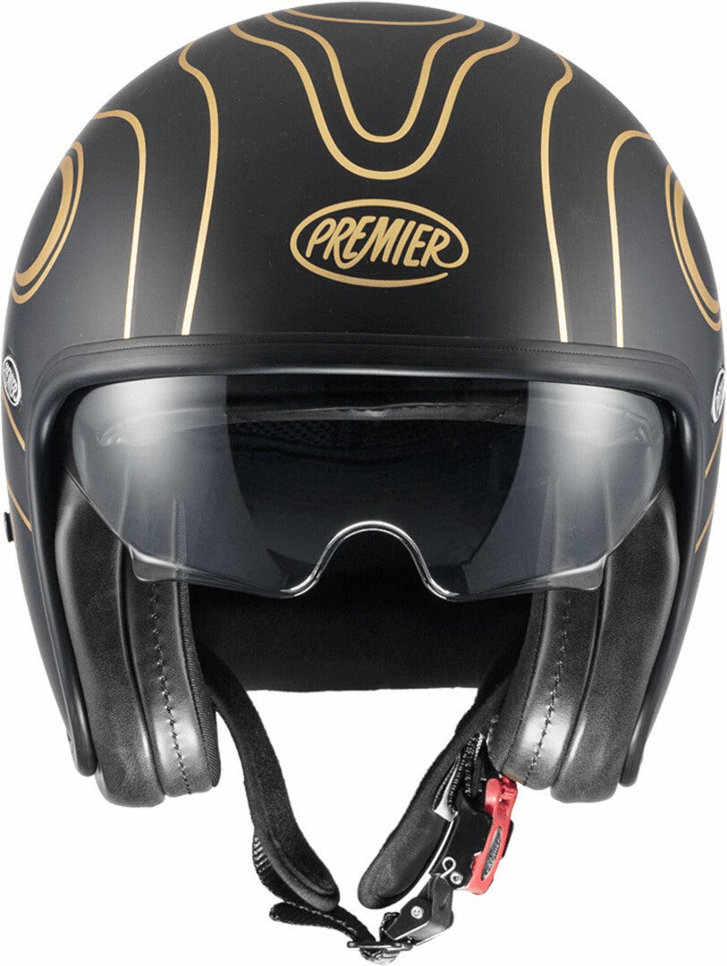 Premier Vintage FR Chromed BM Capacete a jato preto/dourado S (55/56) Figura 2