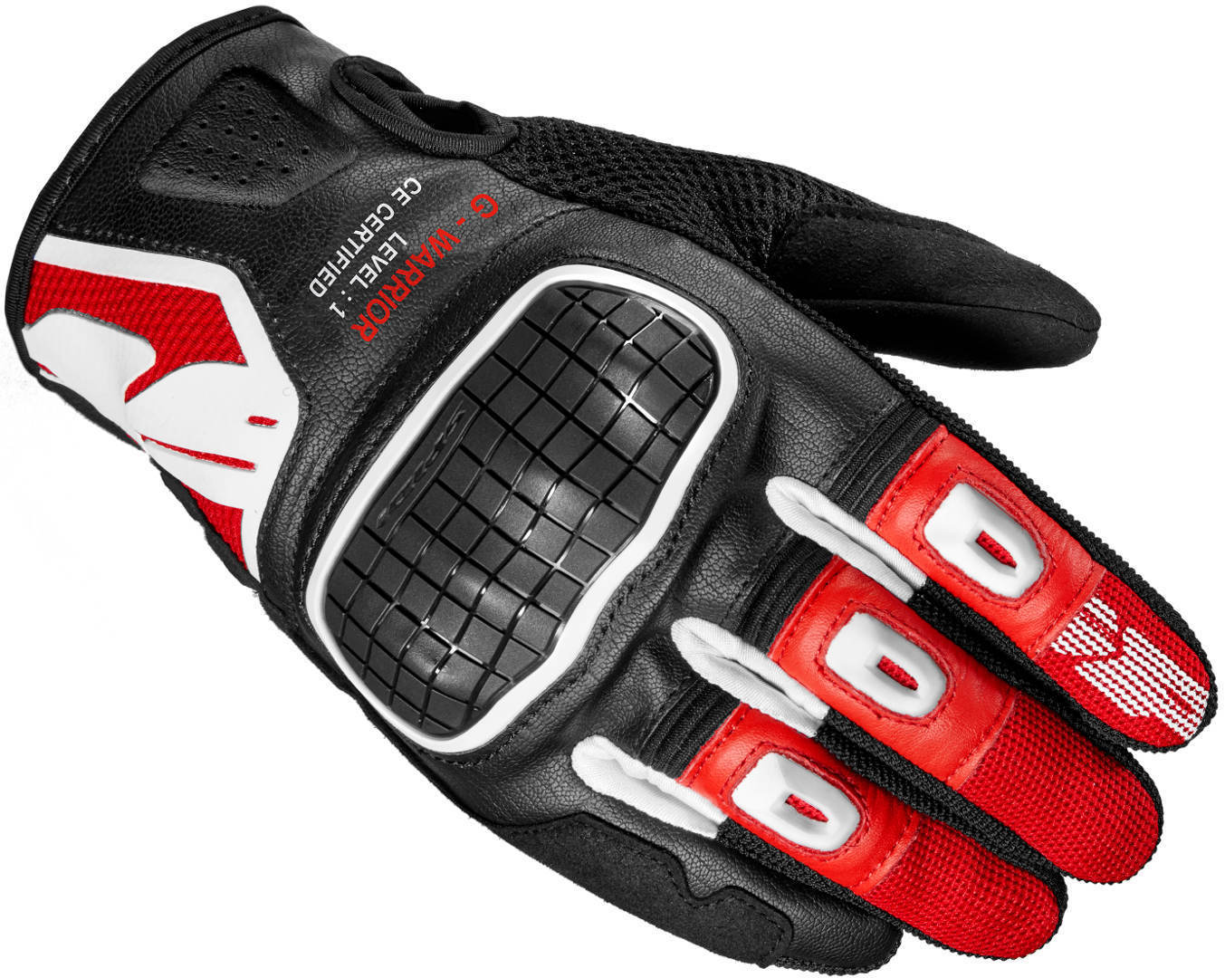 Spidi G-Warrior Motorradhandschuhe schwarz/rot M Abbildung 1