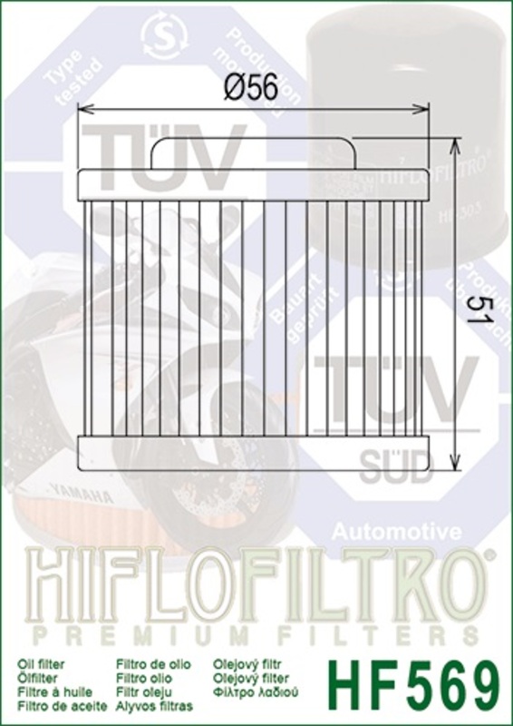 Hiflofiltro Oljefilter - HF569 Figur 3