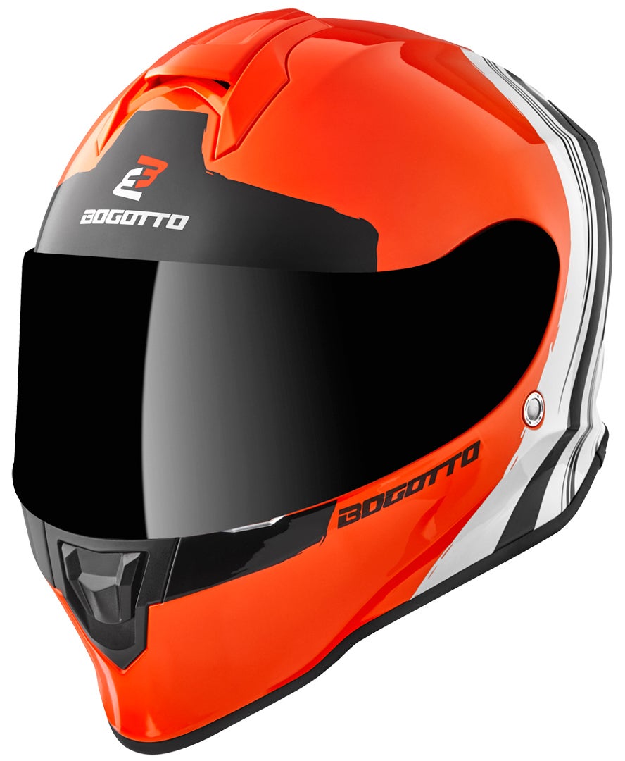 Bogotto V151 Wild-Ride Casque Orange/Noir/Blanc XL Figure 1