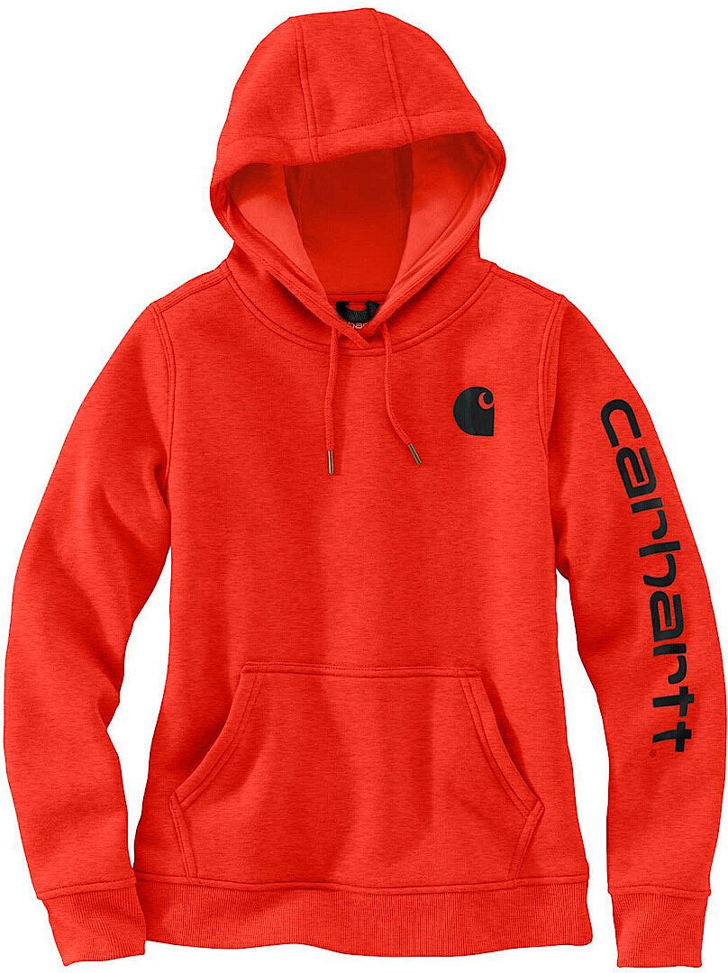 Carhartt Clarksburg Logo レディースパーカー 赤/黒 M 図1