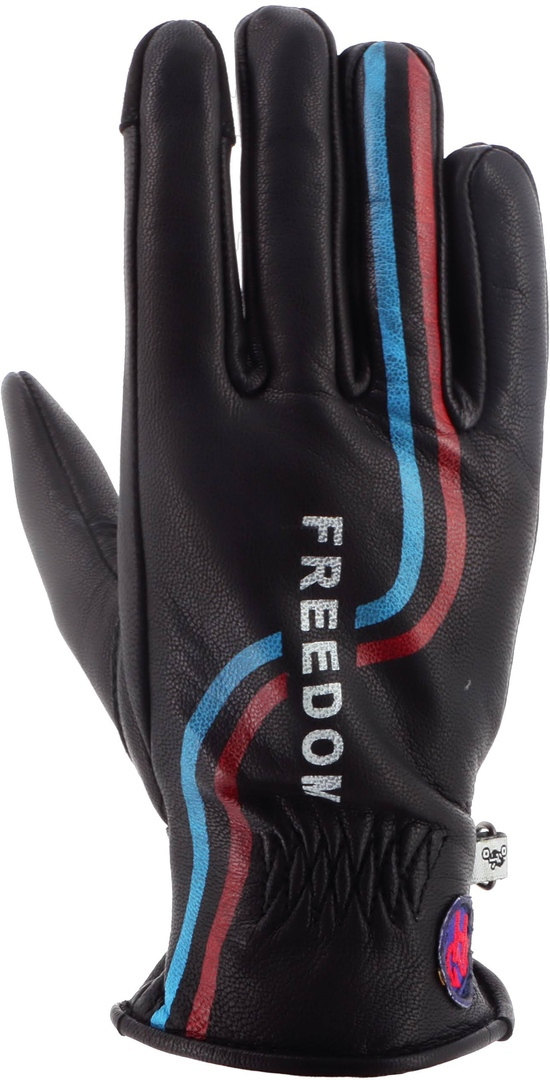 Helstons Freedom Mănuși de motocicletă pentru doamne de vară Negru/Albastru/Roșu 7 Figura 1