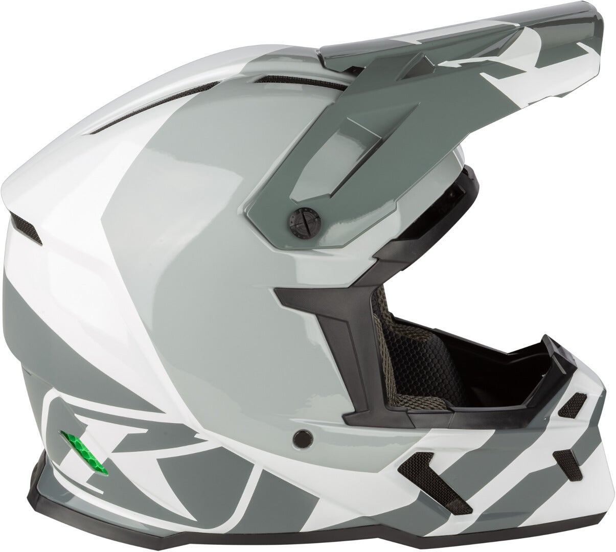 Klim F5 Koroyd Ascent Carbon Casque de motocross Gris/blanc M (56/57) Figure 6
