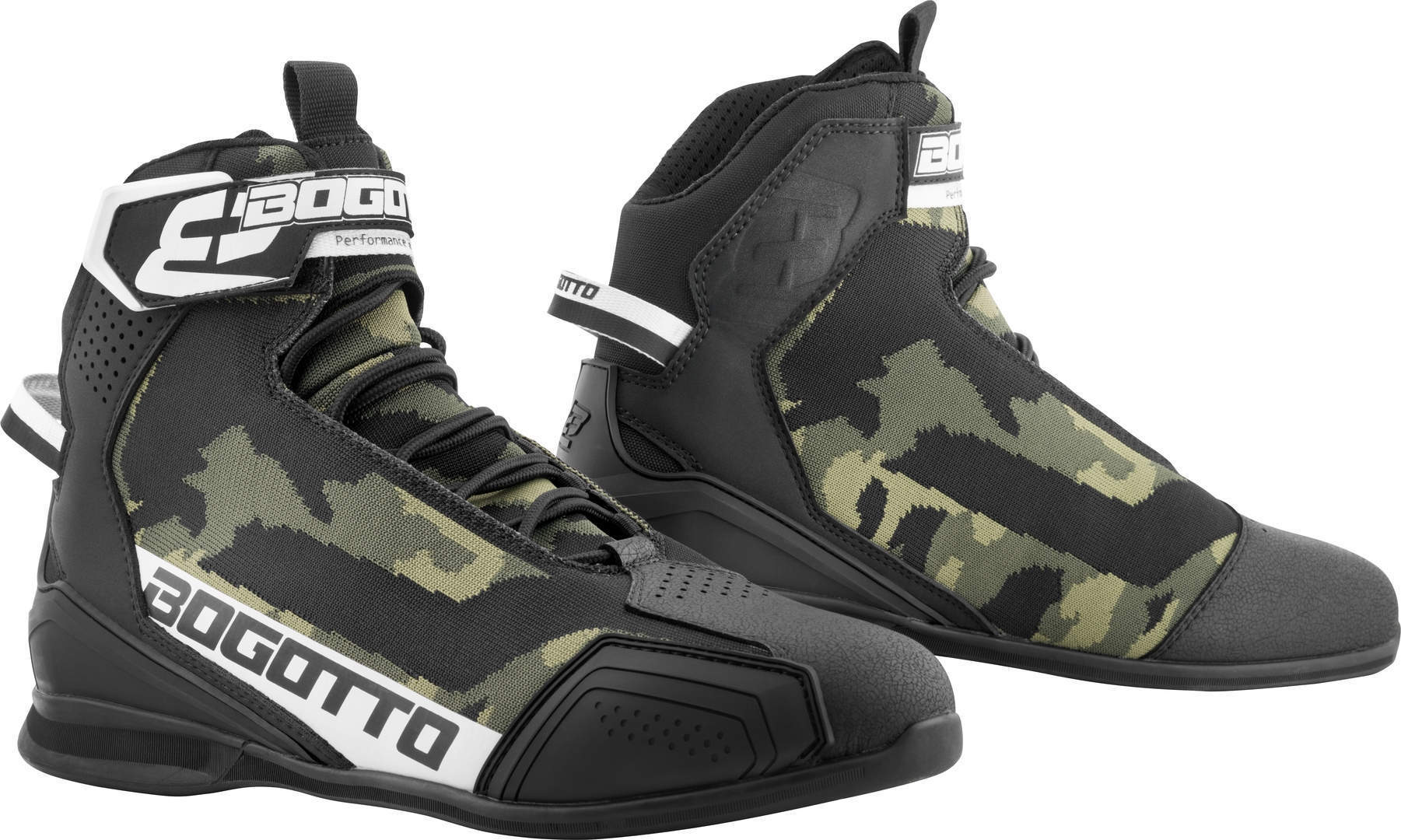 Bogotto Tokyo Camo perforerede motorcykelsko 46 Figur 1