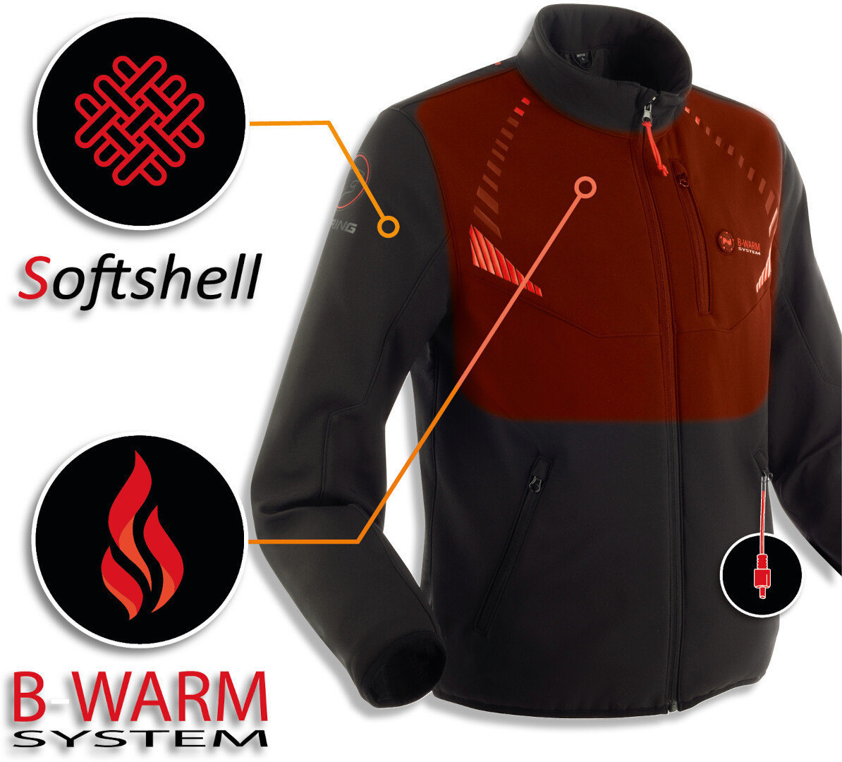 Bering Warmor podgrzewana kurtka tekstylna M Rysunek 6