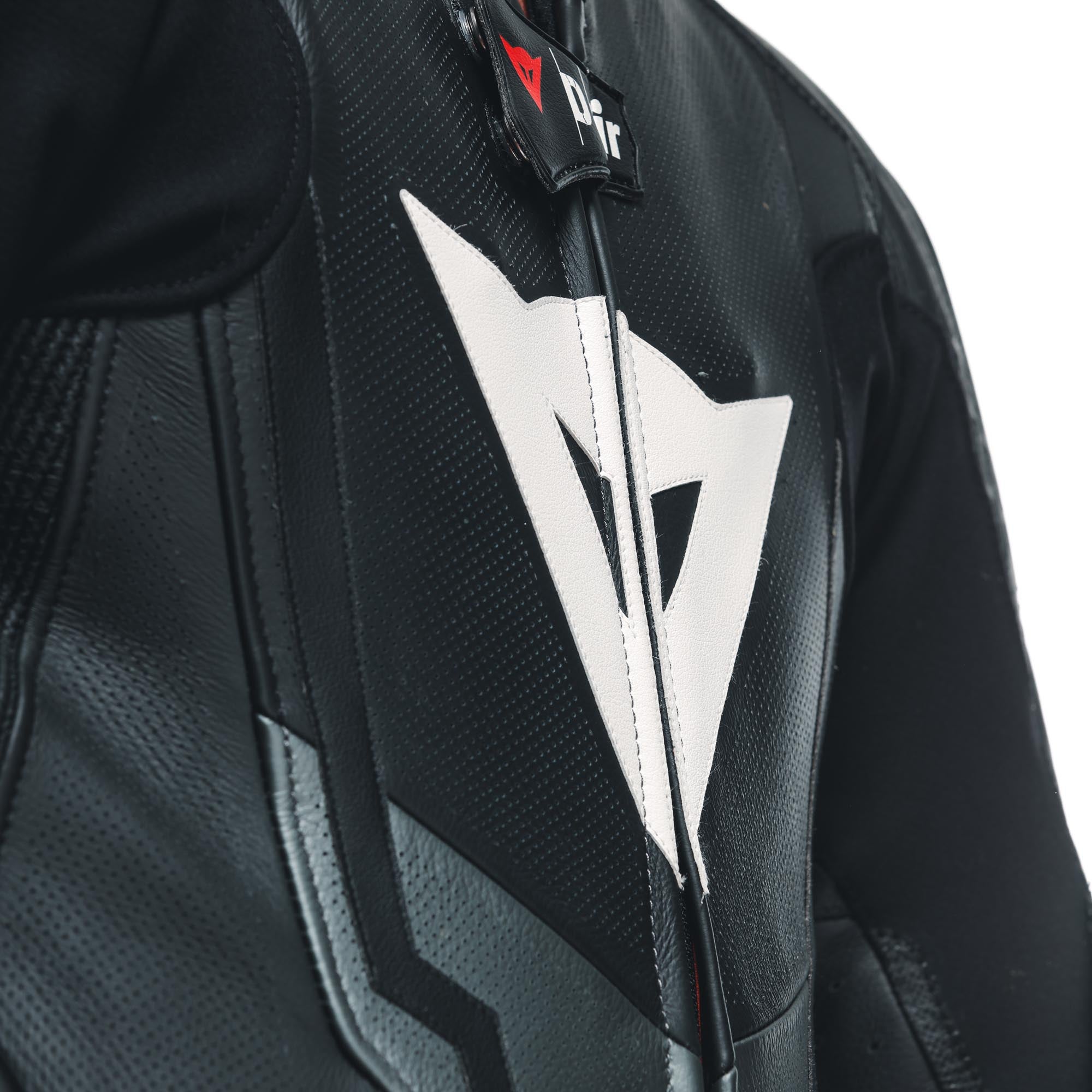 Dainese Misano 3 D-Air Airbag 2.0 perforated One Piece Motorcycle Leather Suit black/grey/yellow 48 Figure 11
