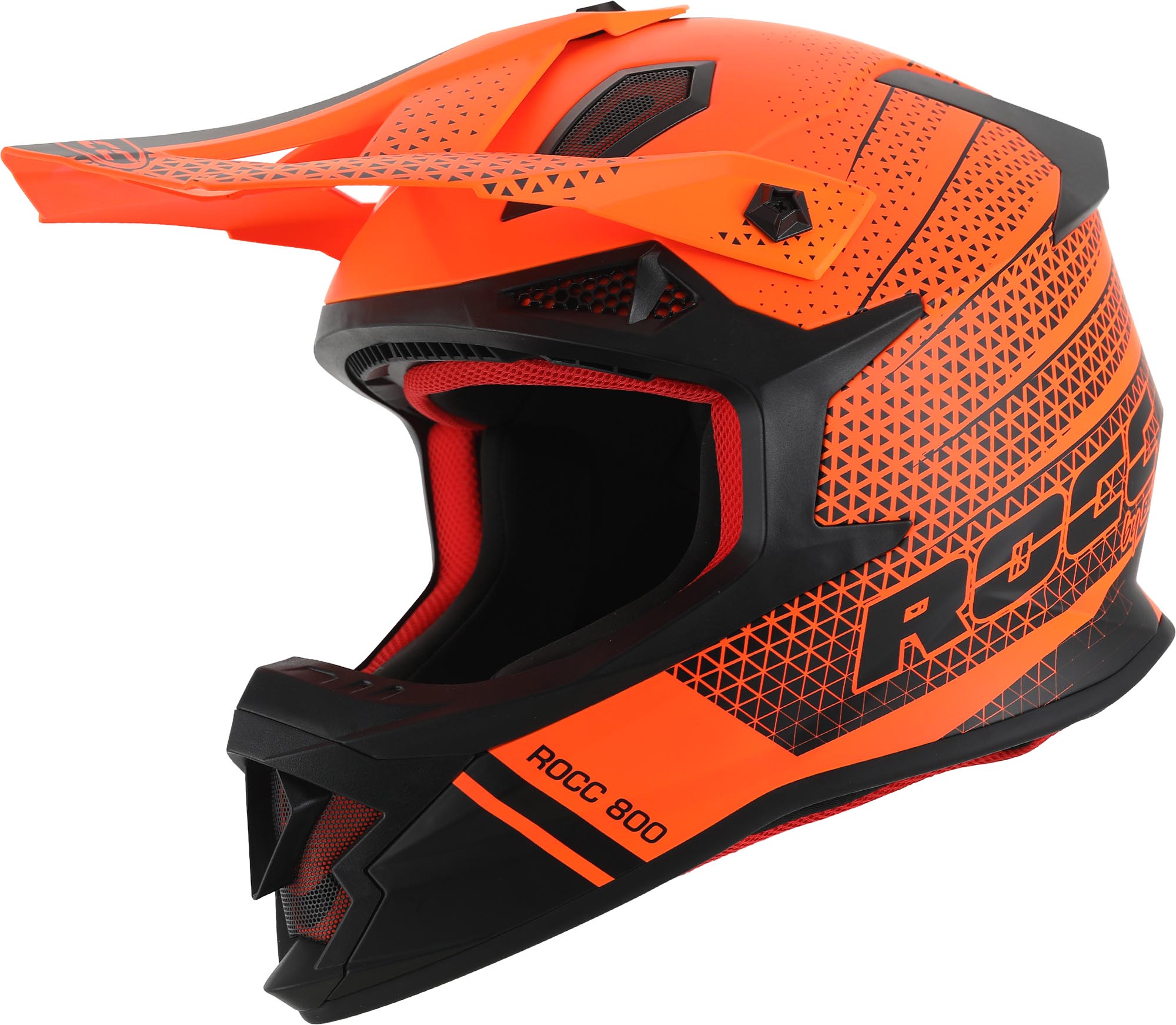Rocc 800 Motokrosová helma černá matná/oranžová M (57/58) Obrázek 1
