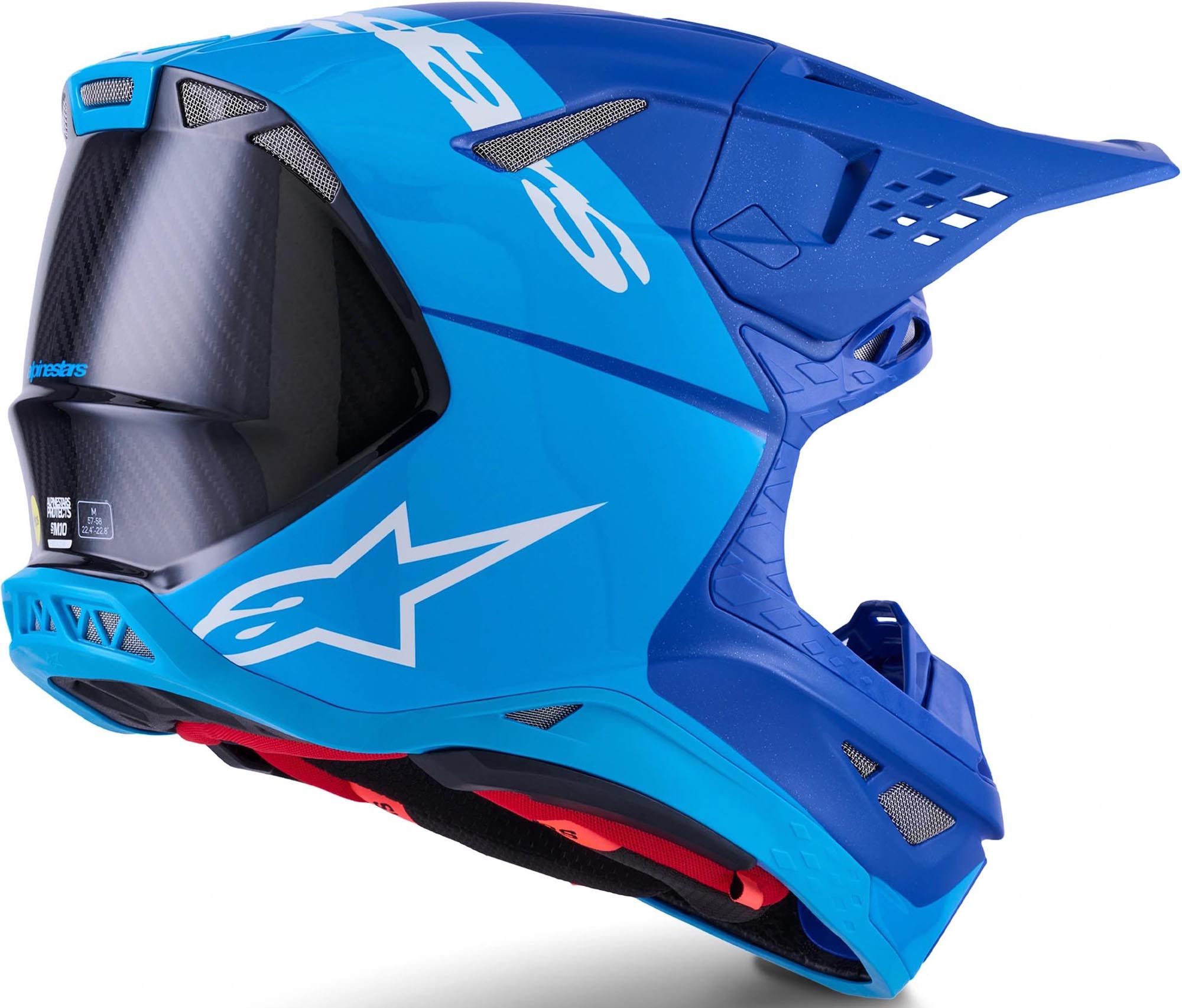 Alpinestars Supertech S-M10 Flood 2024 Casco da motocross blu/nero L (59/60) Figura 4