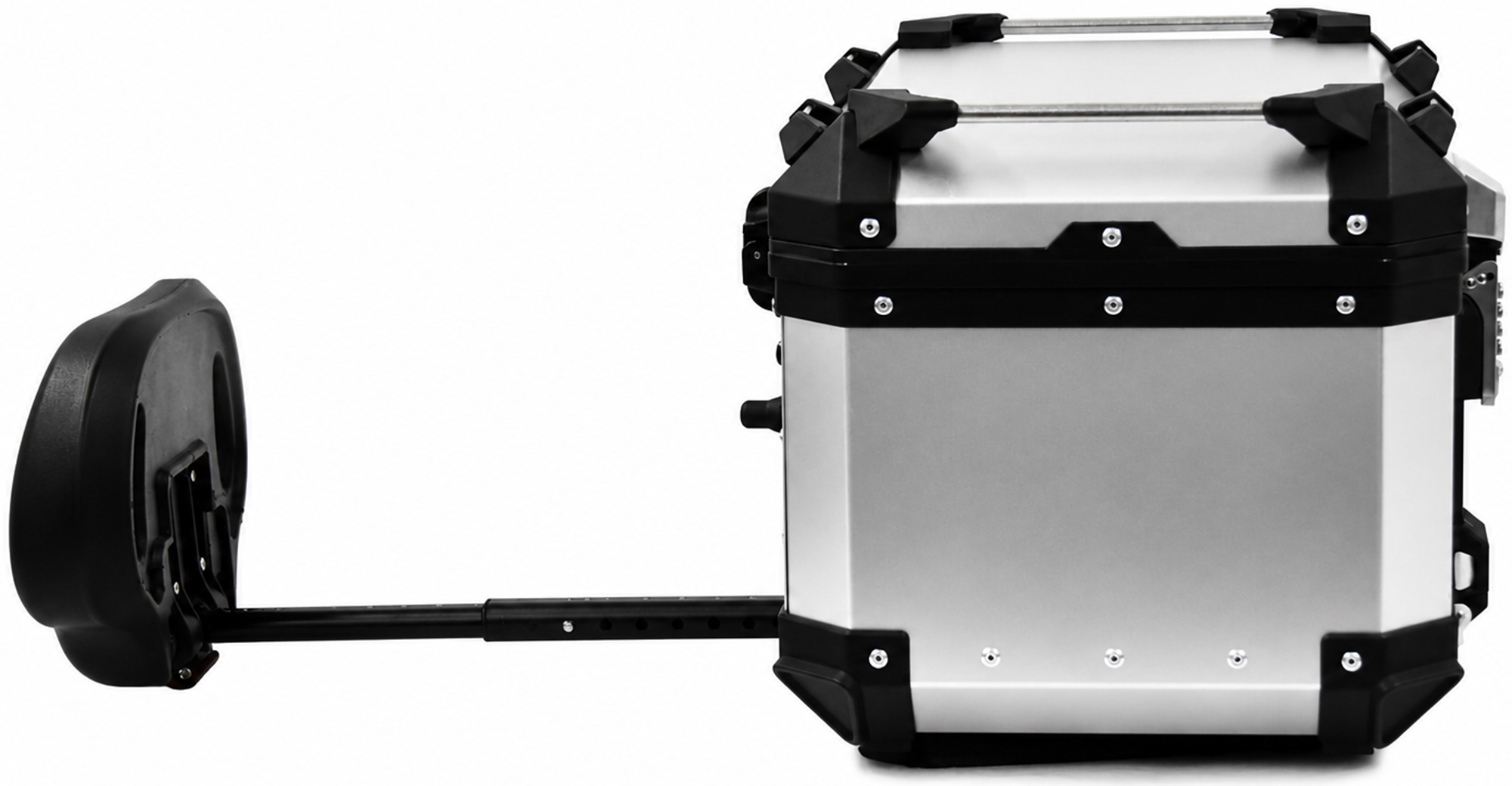 FC-Moto Terreno X PRO Keyless Alu Topcase with adjustable backrest Silver 45 Ltr. Figure 6