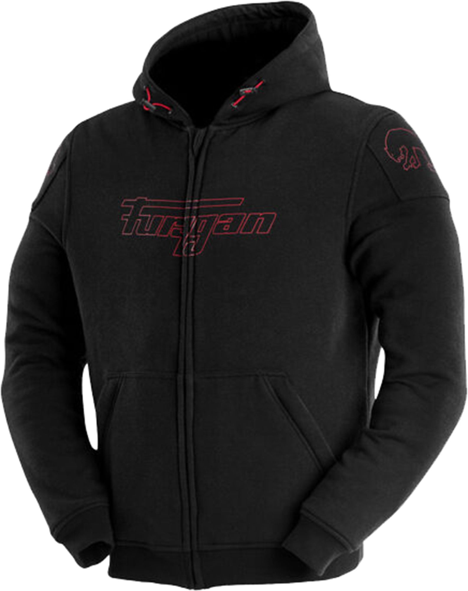 Furygan Livio X Kevlar Veste textile moto pour dames noir/rouge S Figure 1