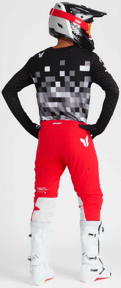 Thor Sportmode Riot Motocross Pants red/white/black 31 Figure 8