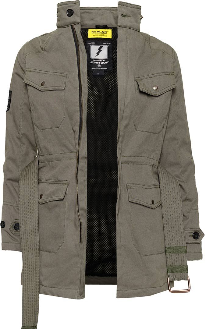 John Doe Field XTM Ladies Motorcycle Textile Jacket olive XL Figure 1