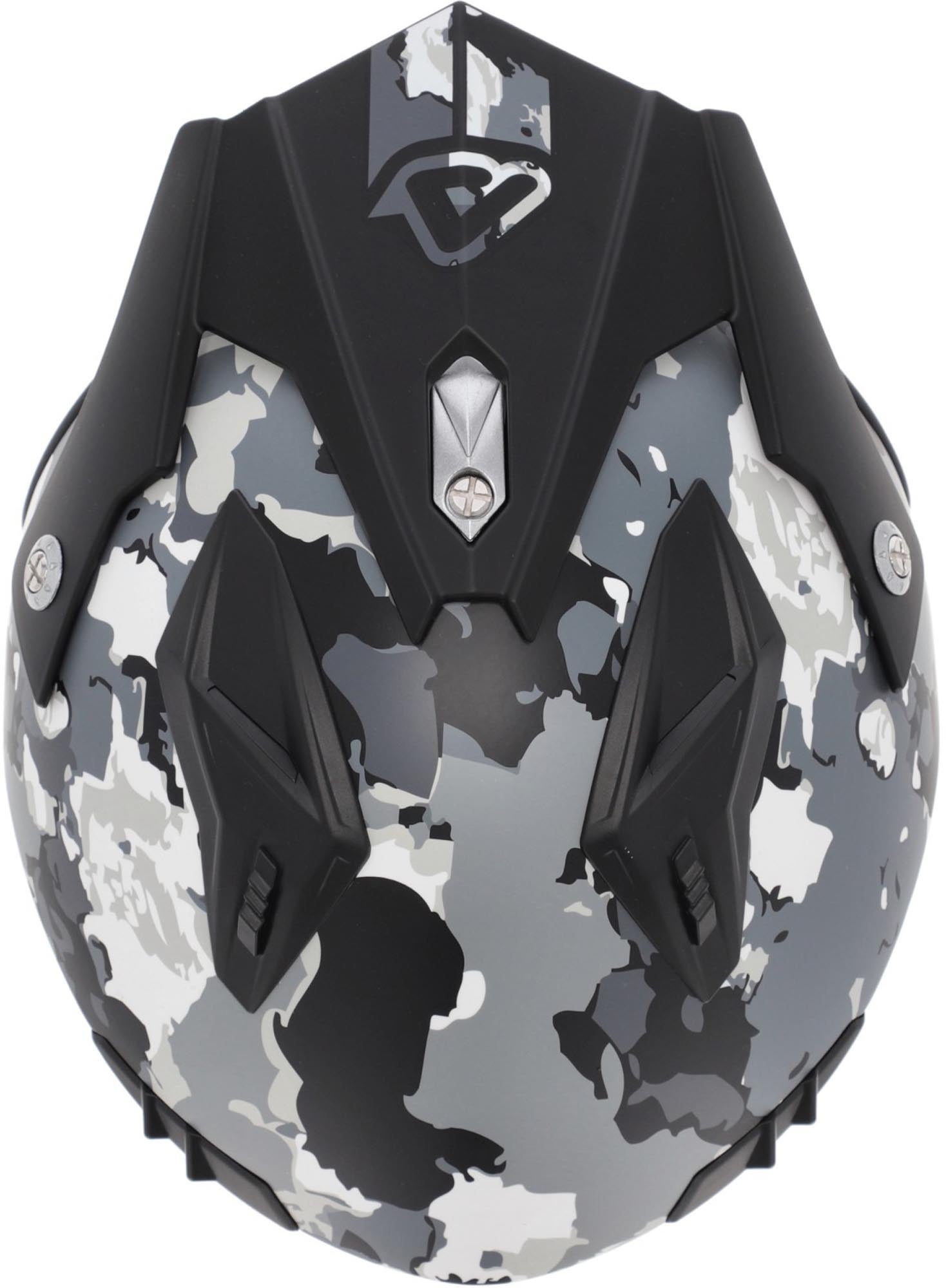 Acerbis Aria Sport Camo 제트 헬멧 회색/검정 매트 XXL (61) 그림 5