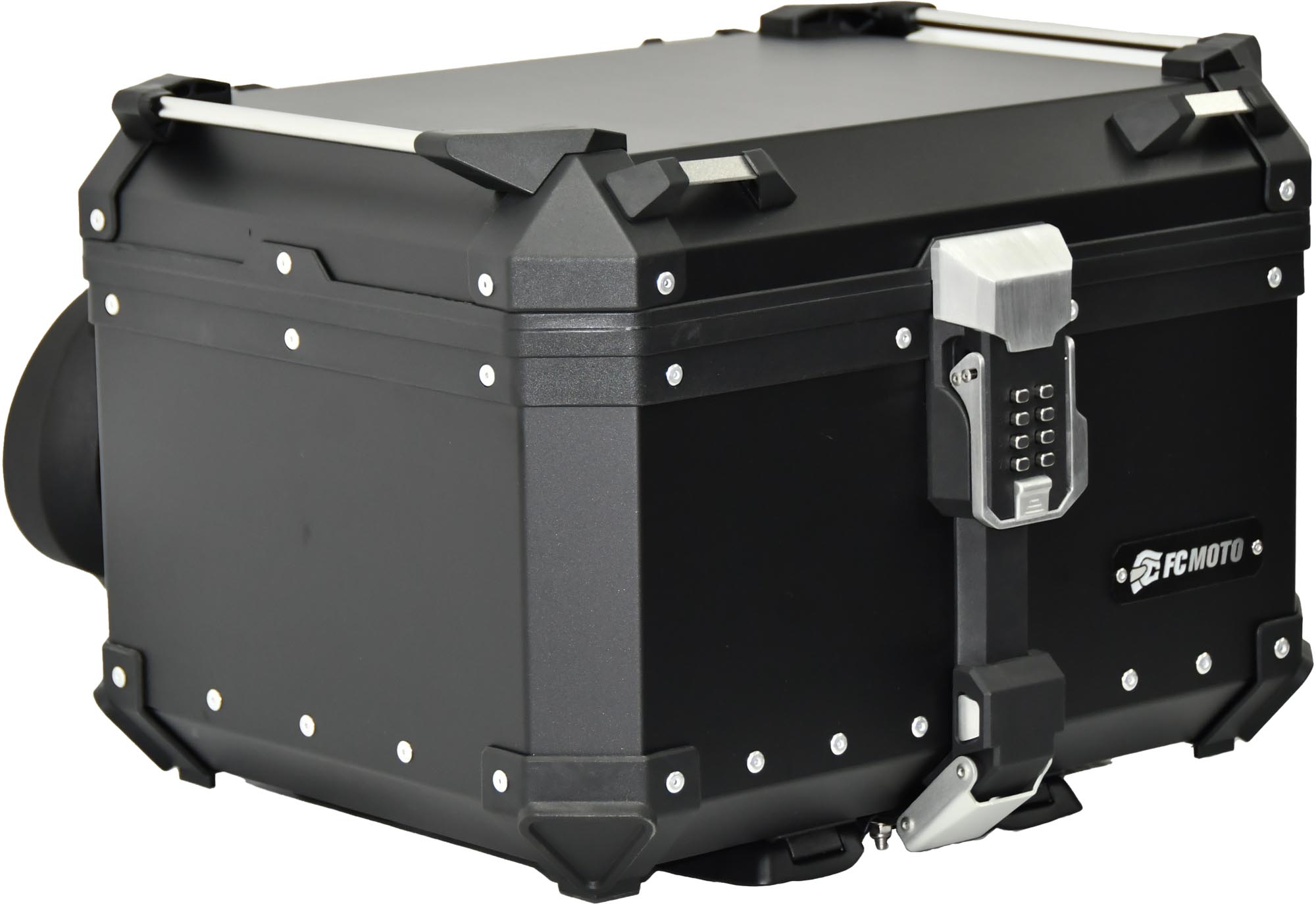 FC-Moto Terreno X PRO Keyless Alu Topcase with adjustable backrest black 55 Ltr. Figure 2